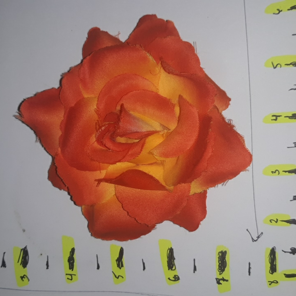 FLOWER CLIP Orange Rose